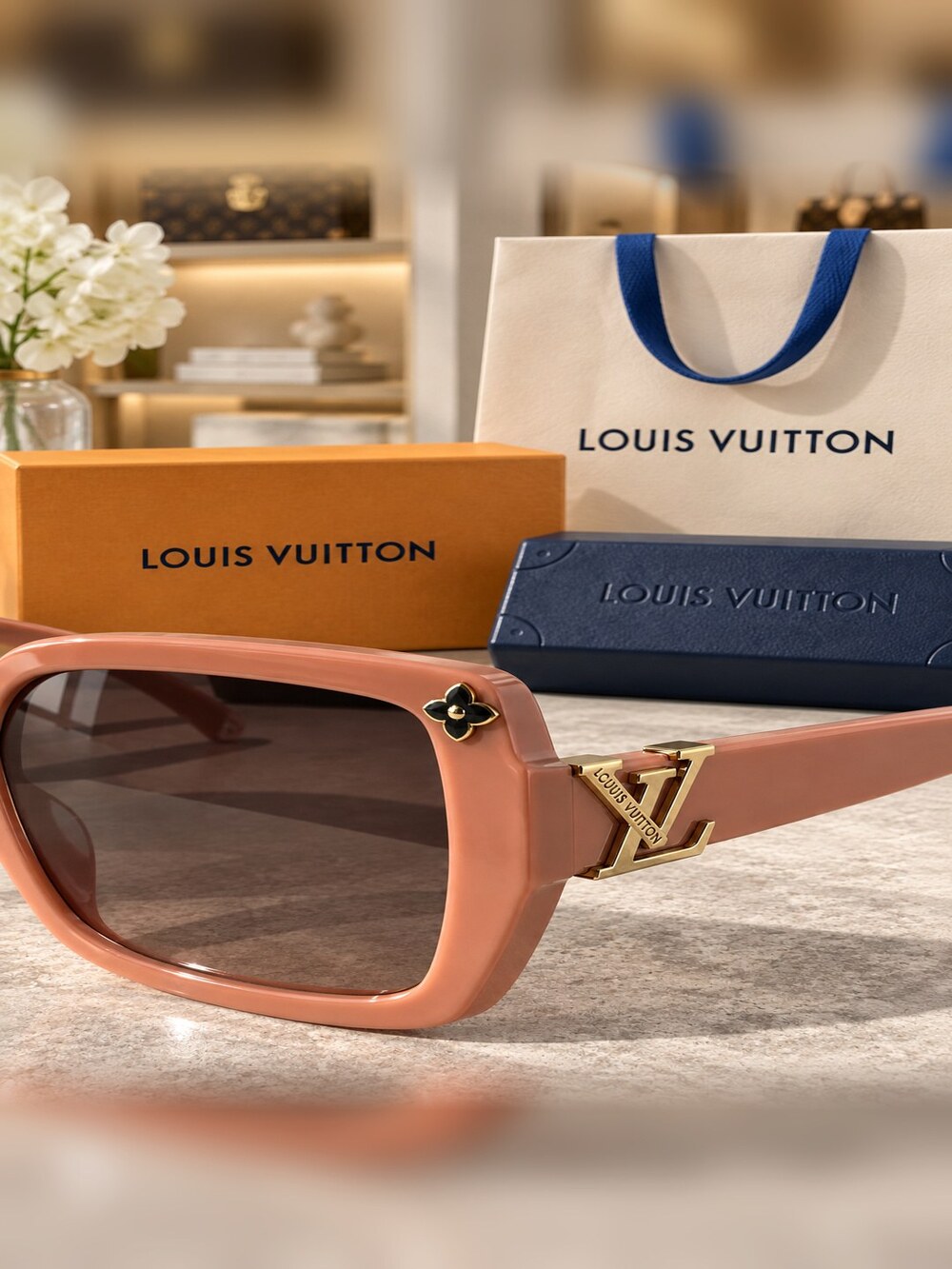 Louis Vuitton Blush Square Sunglasses - Picture 4 of 6